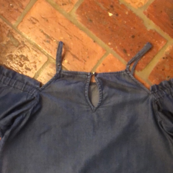 1250C Tencel off the shoulder top sz S - Picture 6 of 7